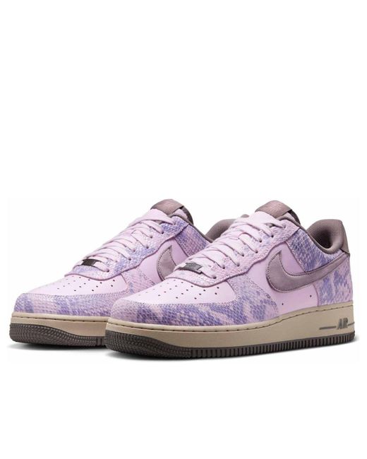 Nike Purple Air Force 1 Low Snakeskin' for men