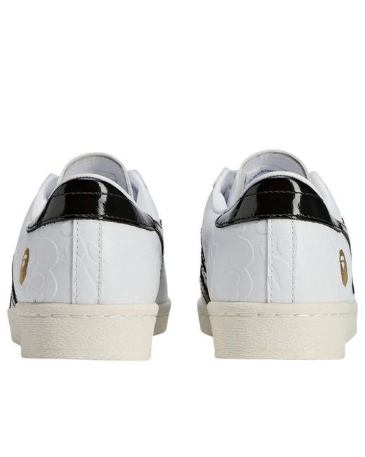 Adidas White X A Bathing Ape Superstar Vintage for men