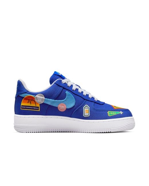 Nike Blue (Wmns) Air Force 1 '07 'Patched Up