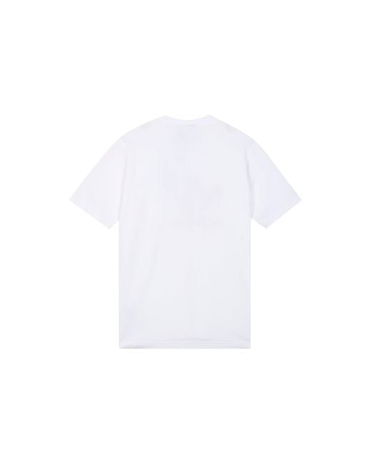 Adidas White Originals Trefoil Logo Printing Sports Round Neck Short Sleeve for men