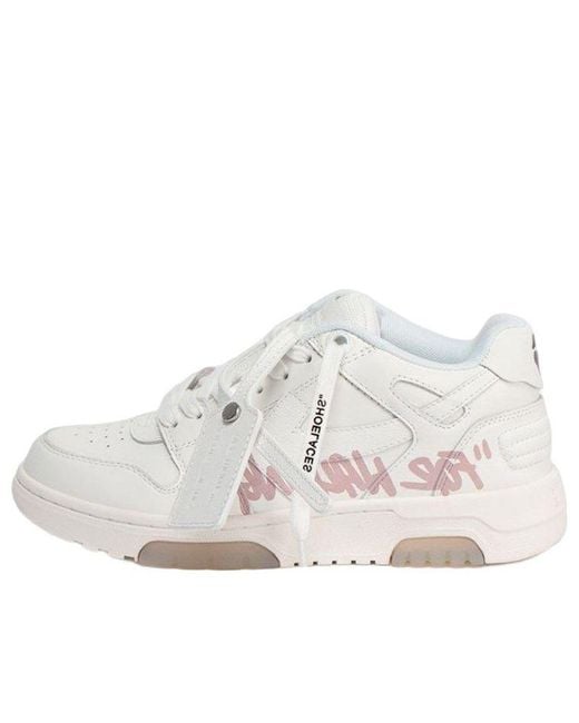 Off-White c/o Virgil Abloh White (Wmns) Out Of Office Low-Top For Walking Sneaker