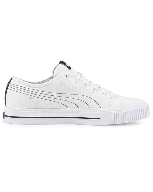 PUMA White Ever Cv Casual Skateboarding Shoes for men