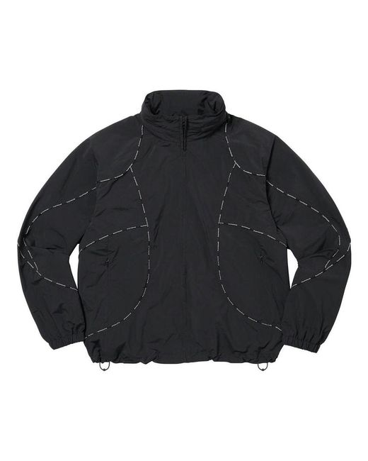 supreme-black-Logo-Piping-