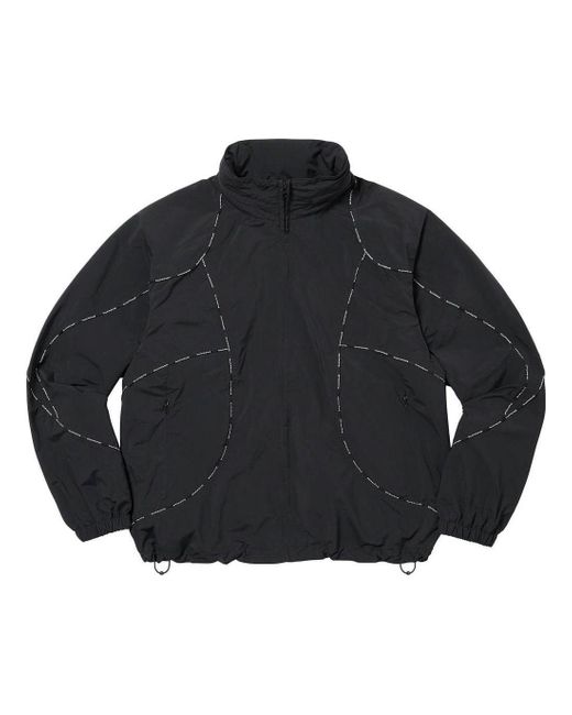 ジャケット・アウター Supreme Logo Piping Hooded Track Jacket Supreme Logo Piping Hooded Track Jacket in Black for Men | Lyst UK