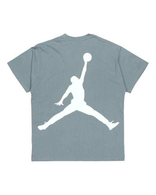 Nike Blue Large Logo Sports Round Neck Short Sleeve for men
