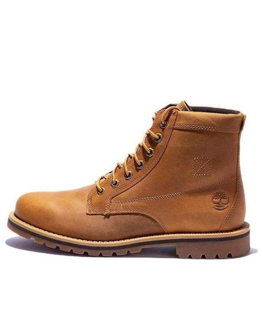 Timberland Brown Redwood Falls Waterproof Boots 'Wheat Full Grain' for men