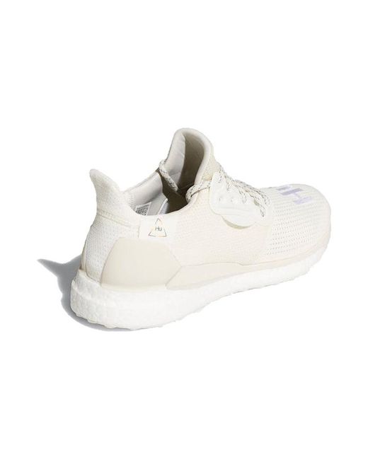 Adidas White X Pharrell Solar Hu Glide Prd 'Cream' for men