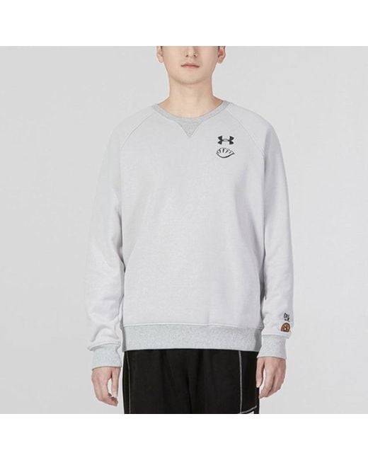 Under Armour White Cny Logo Long T-Shirt for men