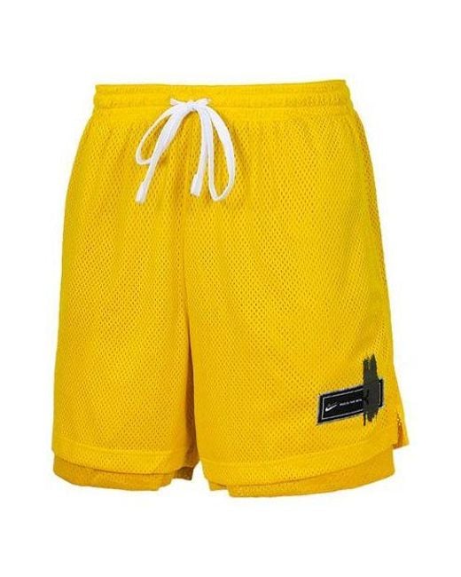 Nike Yellow As Kd Nk Short Speed for men