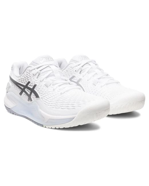 Asics White Gel-resolution 9 Shoes