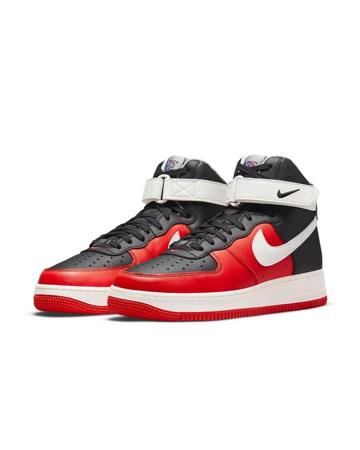Nike Red X Nba Air Force 1 High '07 Lv8 '75Th Anniversary for men