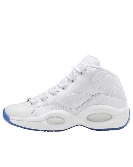 Reebok White Question Mid Sole' for men