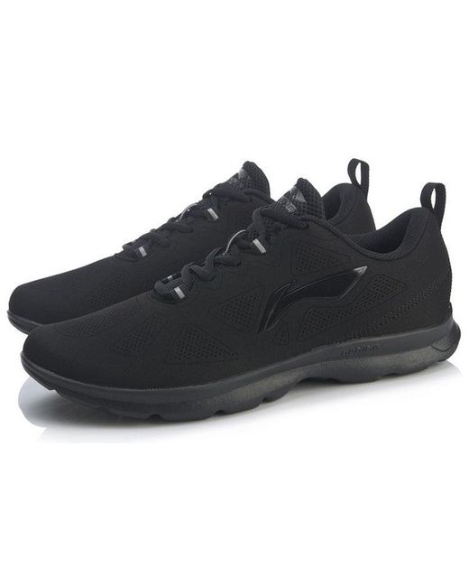Li-ning Black Light Weight Sport Shoes for men