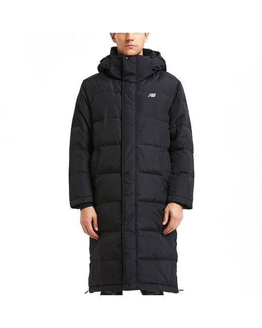 New Balance Blue Long Cut Hooded Coat