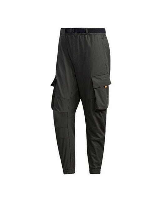 Adidas Black Th Pnt Cargo Pocket Woven Bundle Feet Casual Long Pants for men