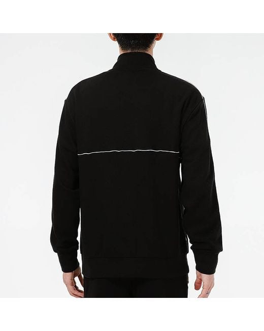 PUMA Black Running Training Breathable Sports Stand Collar Logo Jacket for men