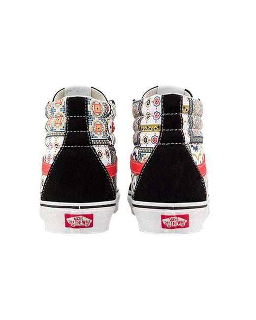 Vans Black Sk8-Hi Reissue 'Moroccan Tile Check for men