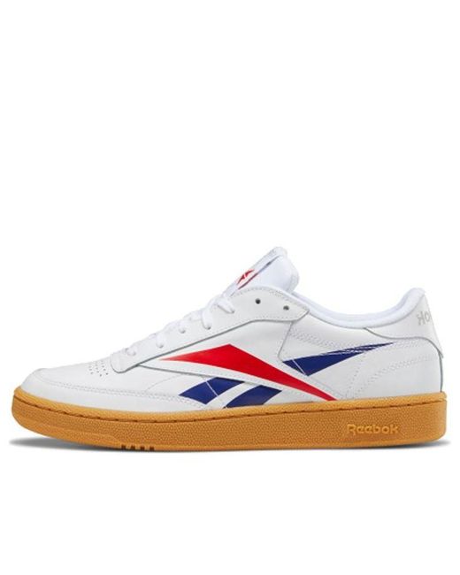 Reebok White Club C Vector Gum' for men
