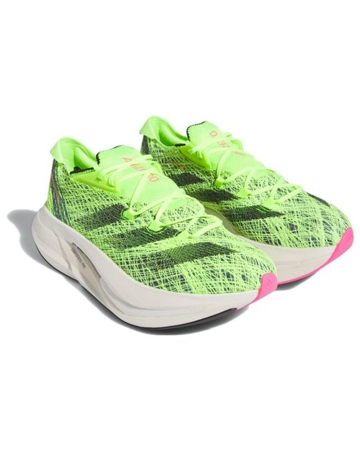 Adidas Green Adizero Prime X 2 Strung 'Lucid Lemon' for men
