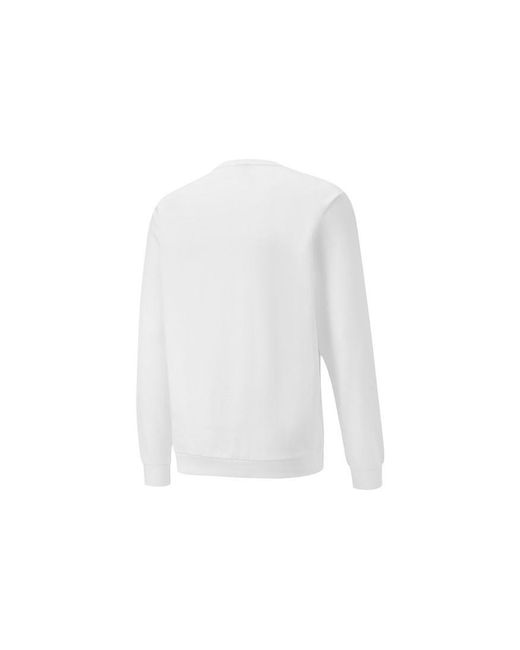 PUMA White Regular Crewneck Sweaters for men