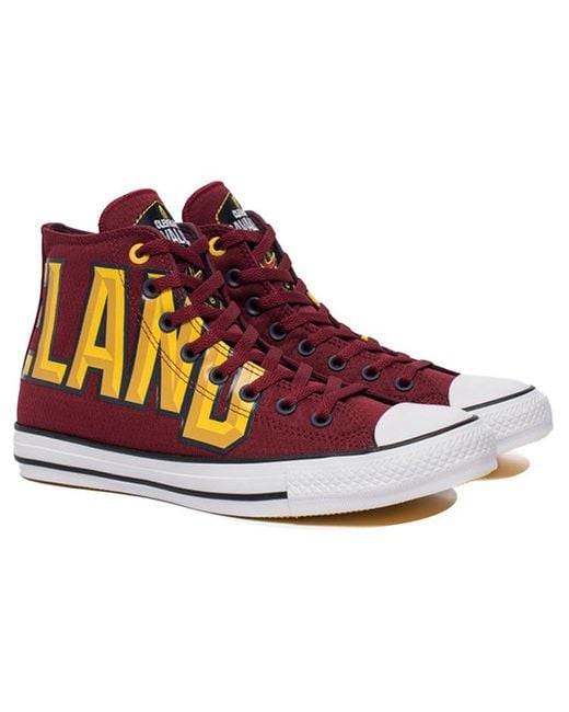 Converse Red Chuck Taylor All Star Hi 'Cleveland Cavaliers' for men
