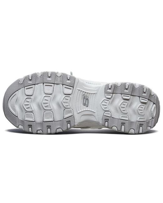 Skechers White (Wmns) D'Lites 1.0 Low Dad Shoes Gs