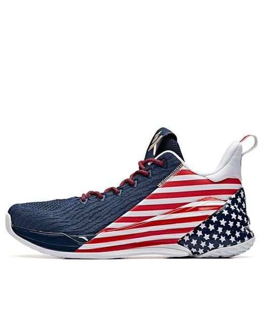 Anta Blue Klay Thompson 4 Final Low 'Independence Day' for men