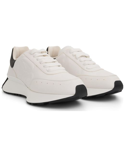 McQueen White Sprint Runner for men
