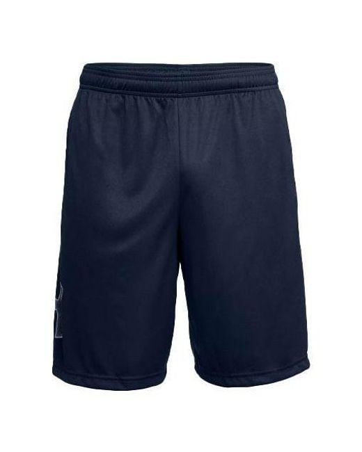 Under Armour Blue Tech Graphic Shorts 'Academy' for men