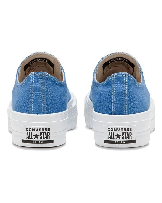 Converse Blue (Wmns) Renew Cotton Chuck Taylor All Star Platform Low 'Coast'
