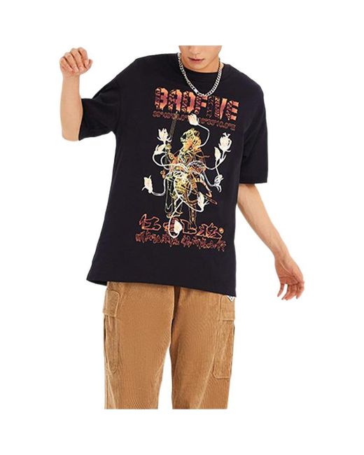 Li-ning Black Badfive Year Of Tiger Graphic T-Shirt for men
