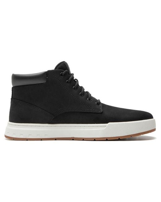 Timberland Black Maple Grove Leather Chukka Boot Nubuck' for men