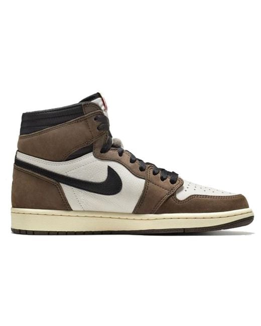 Nike 1 Retro High Og X Travis Scott 'Mocha' in Black for Men | Lyst UK