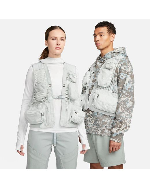Nike Gray Acg Buttles Vest 'Light' for men