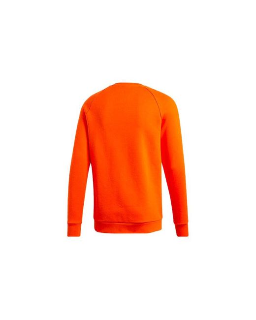 Adidas Orange Originals Chest Logo Athleisure Casual Sports Round Neck for men