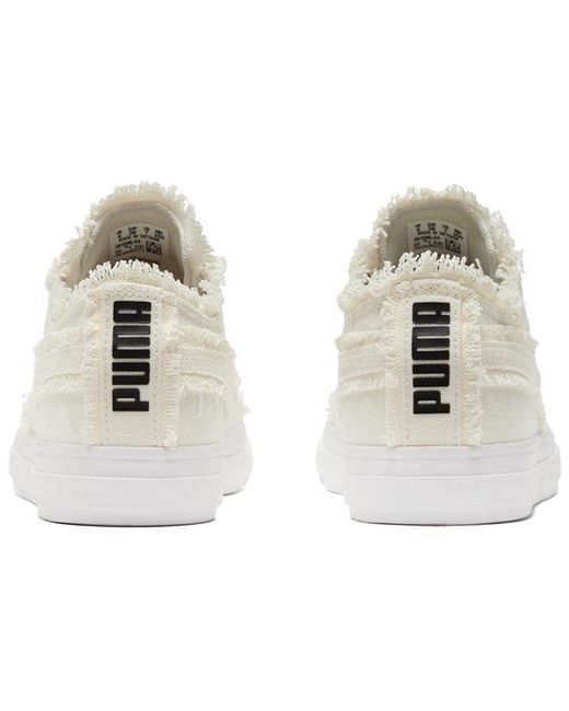 PUMA White Capri Raw Cut 'Whisper' for men