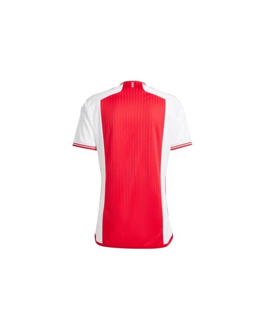 Adidas Red Home Ajax Amsterdam Short Sleeve Football Jersey for men