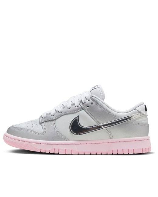 Nike White (Wmns) Dunk Low Lx 'Metallic'