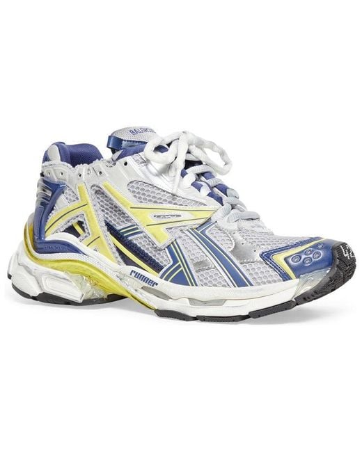 Balenciaga Blue Runner Sneakers Mesh And Nylon' for men