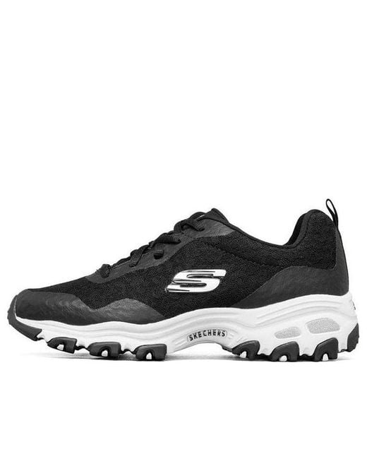 Skechers Black (Wmns) D Lites 1.0 Low-Top Daddy Shoes