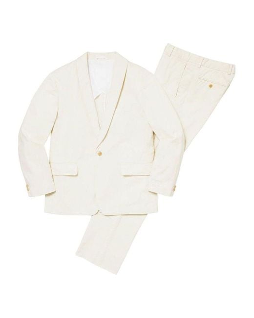 Supreme White X Mm6 Maison Margiela Washed Cotton Suit for men