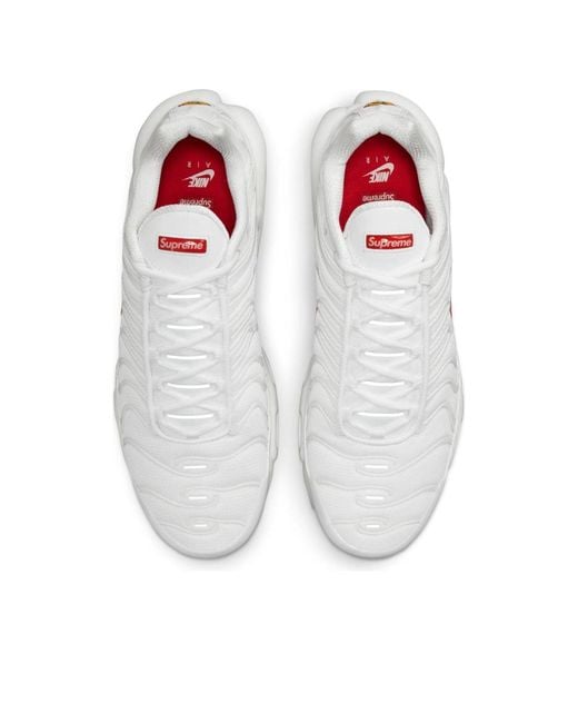 Nike White X Supreme Air Max Plus Tn for men