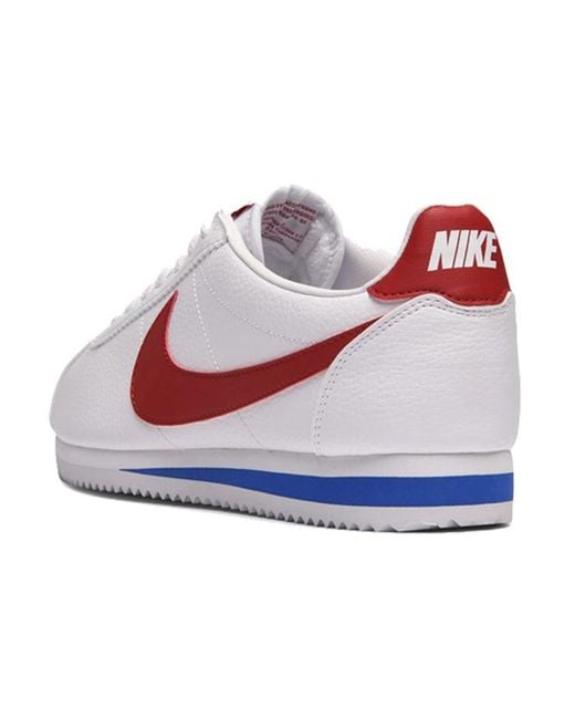 Nike White Classic Cortez Leather 'Forrest Gump' for men