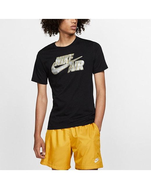 Nike Black Air Sportswear Tee Sznl Stmt 6 Logo Tee for men
