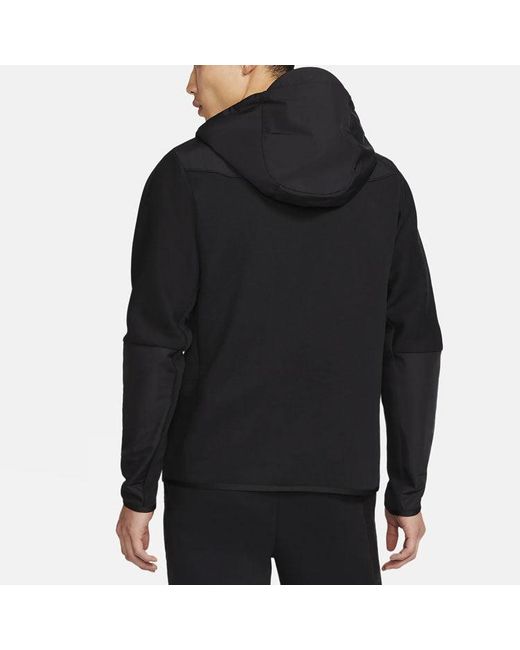 Nike Black Sports Casual Hooded Jacket For for men
