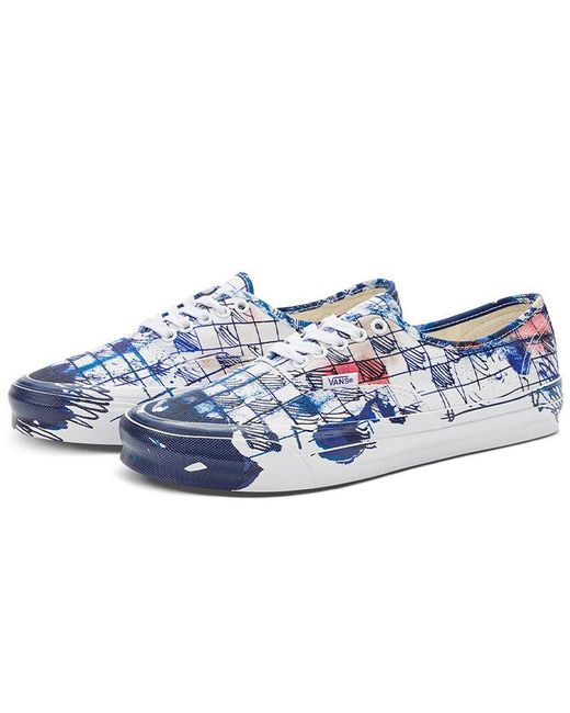 Vans Blue Connor Tingley X Og Authentic Lx 'Checkerboard for men