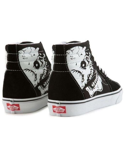 Vans Black Sk8-Hi 'Tm Glow Skulls' for men