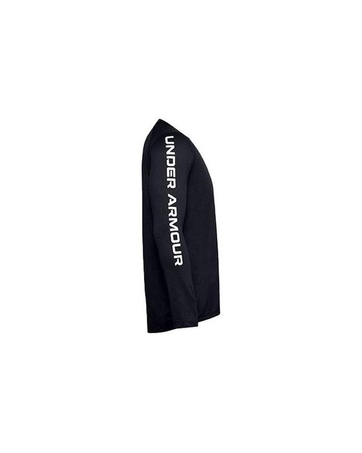 Under Armour Blue Tech Triple Logo Long Sleeve Shirt for men