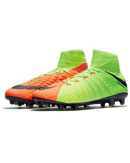 Nike Green Hypervenom Phantom 3 Df Ag Pro 'Electric Hyper' for men