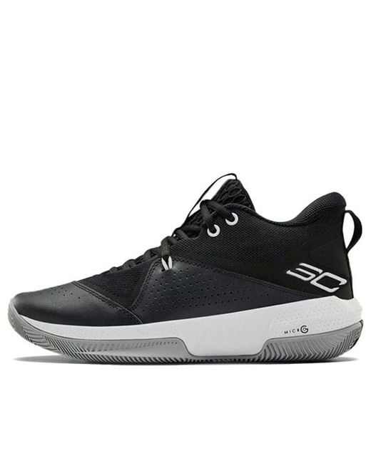 Under Armour Black Sc 3Zer0 Iv Low-Top for men